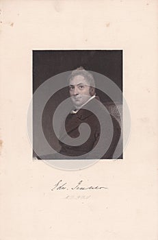 Book plate / print of Edward Jenner, FRS FRCPE English physician