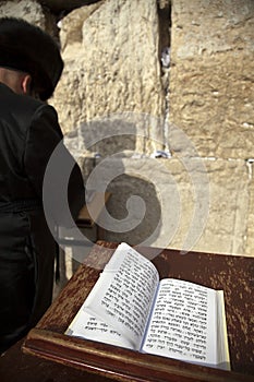 Book of Psalms at the Wailing Wall