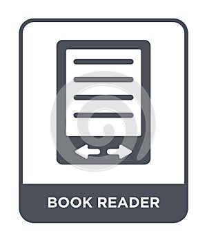 book reader icon in trendy design style. book reader icon isolated on white background. book reader vector icon simple and modern