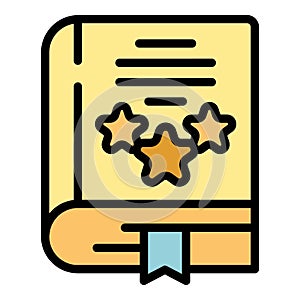 Book review icon vector flat