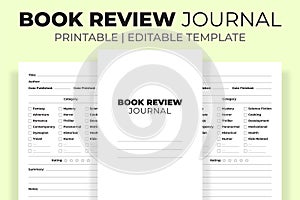 Book Review Journal KDP Interior