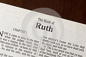 The Book of Ruth Title Page Close-up