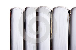 Book series on the white background horizontal