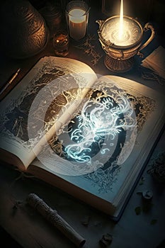 The Book Of Shadows, white magic, ritual, evocative, mysterious, epic scene