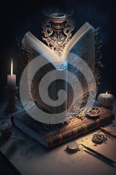 The Book Of Shadows, white magic, ritual, evocative, mysterious, epic scene