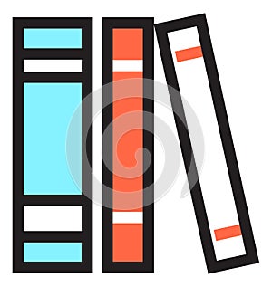 Book shelf icon. Reading symbol. Knowledge sign