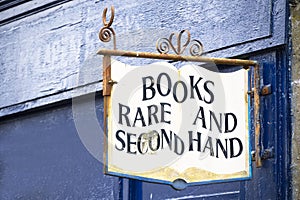 Book shop with rare and second hand books