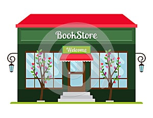 Book store facade icon