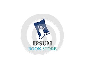 Book Store logo illustration template vector