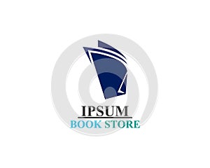 Book Store logo illustration template vector