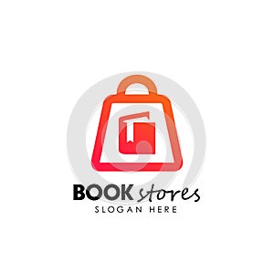 book stores logo design. book shop icon design