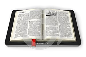 Book in tablet computer
