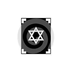 Book of the Talmud icon. Element of religious culture icon. Premium quality graphic design icon. Signs, outline symbols collection photo