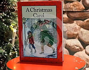 Traditional Christmas Story Book On Table