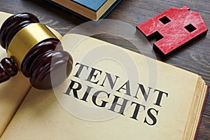 Book about Tenant rights and model of house.