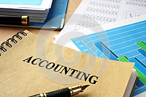 Book with title Accounting.