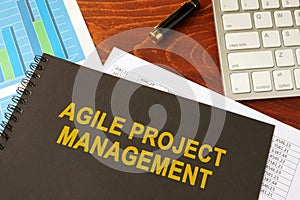 Book with title agile project management.