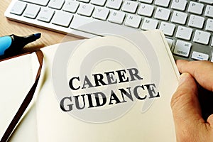 Book with title career guidance.