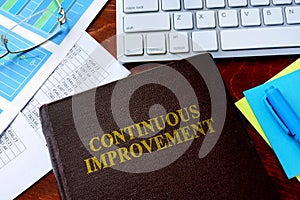 Book with title continuous improvement.