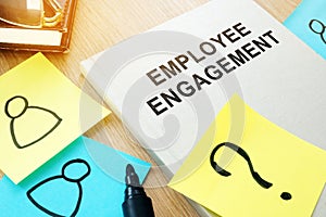 Book with title Employee engagement. photo