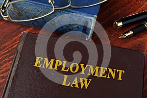 Book with title employment law