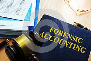 Book with title forensic accounting.