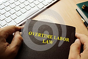 Overtime labor law. photo