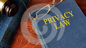 Book with title Privacy Law.