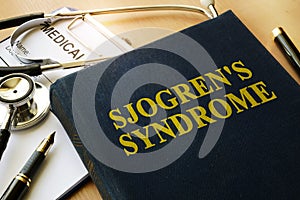 Book with title Sjogren`s Syndrome. photo
