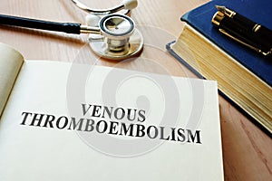 Book with title Venous thromboembolism VTE.