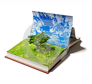 Book with tree