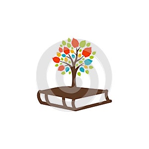 Book tree logo