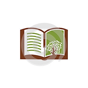 Book tree logo