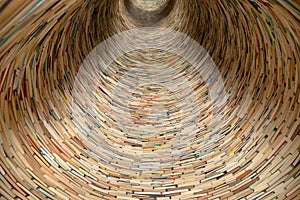 Book tunnel in Prague library