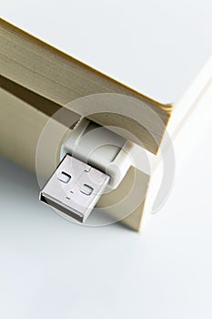 Book with USB plug
