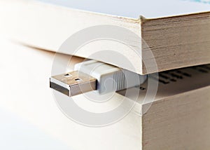 Book with USB plug