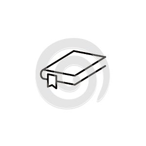 Book vector icon, literatre education outline line sign, dictionary thin sign