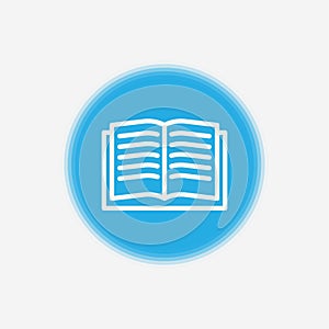 Book vector icon sign symbol