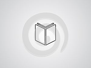 Book vector icon sign symbol