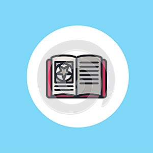 Book vector icon sign symbol