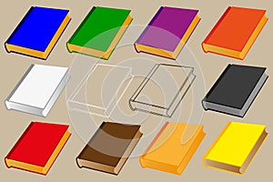 Book vector illustration - set