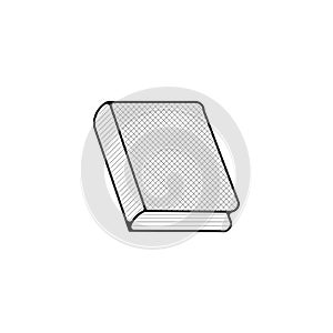 Book thin line icon. book Hand Drawn thin line icon