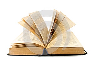 Book on white background