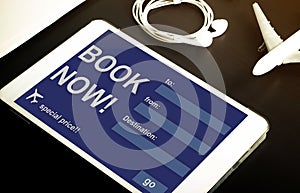 Book your hotel online using your Tablet