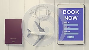 Book your hotel online using your Tablet