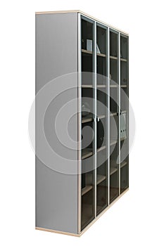 Bookcase with glass doors