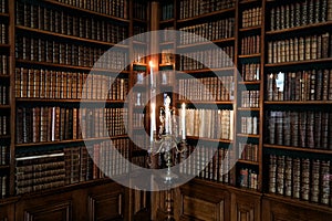 Bookcases with old books