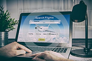 Booking flight travel traveler search reservation holiday page