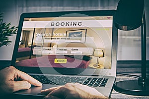Booking hotel travel traveler search business reservation photo