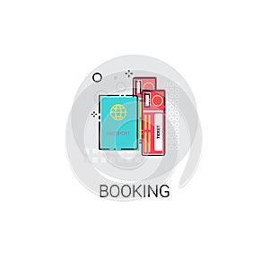 Booking Ticket Online Reservation Icon